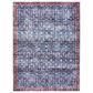 Nourison Grand Washables 4" x 6" Blue Brick Area Rug, , large