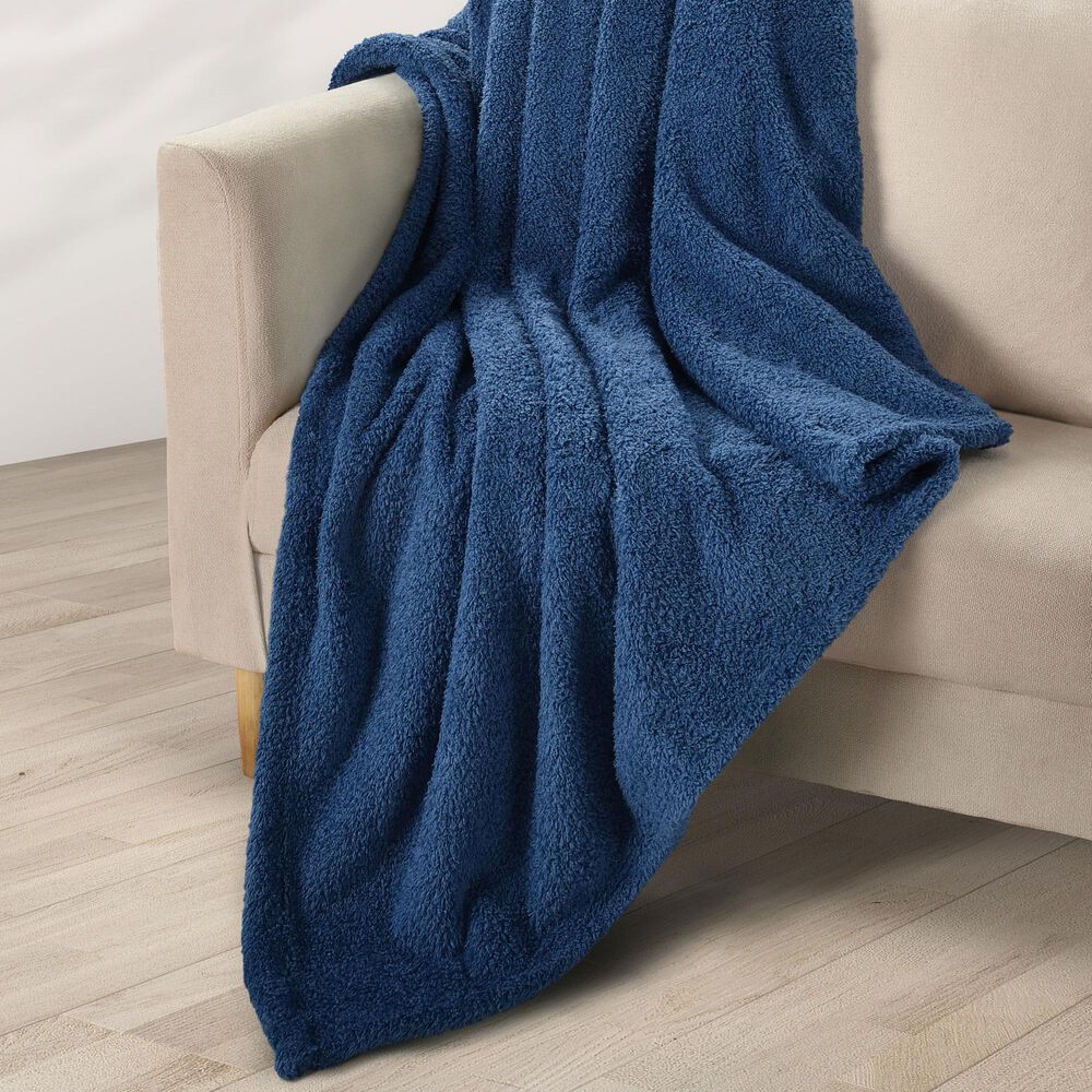 J. Queen New York Cozy 50&quot; x 70&quot; Throw in Blue, , large