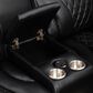 Titanic Furniture All Star Power Reclining Loveseat with Power Headrest in Black, , large