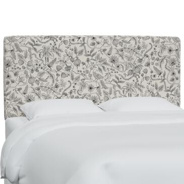 Rifle Paper Co Crafted by Cloth & Company Elly Full Headboard in Aviary Black/Cream, , large