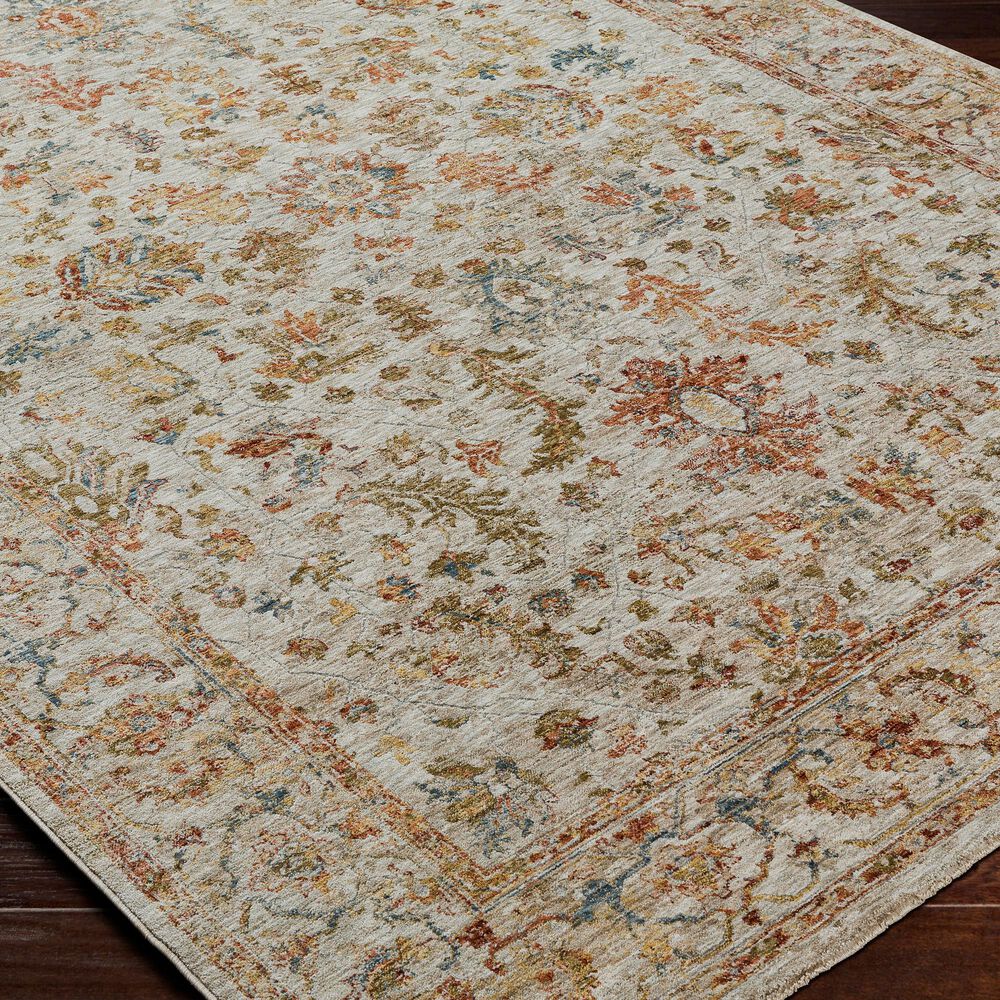 Surya Mona Lisa 10&#39; x 14&#39; Light Sage, Tan, Mustard, Brick Red, Dark Blue and Burgundy Area Rug, , large