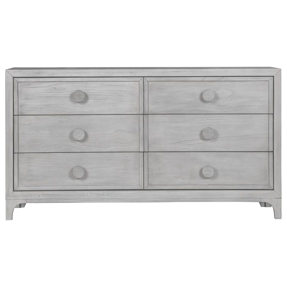 Urban Home Boho Chic 6 Drawer Dresser in Washed White, , large