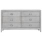 Urban Home Boho Chic 6 Drawer Dresser in Washed White, , large