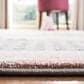 Safavieh Carousel CRK127 8" Square Pink and Ivory Kids Area Rug, , large
