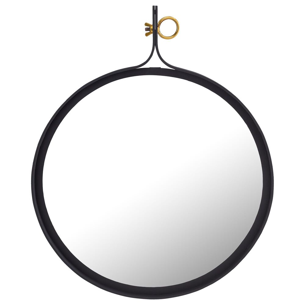 Tov Furniture Gia Mirror in Black/Gold, , large