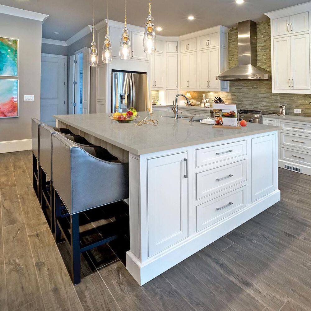 NFM Custom Countertops Fossil Gray 3cm Quartz Countertop, , large