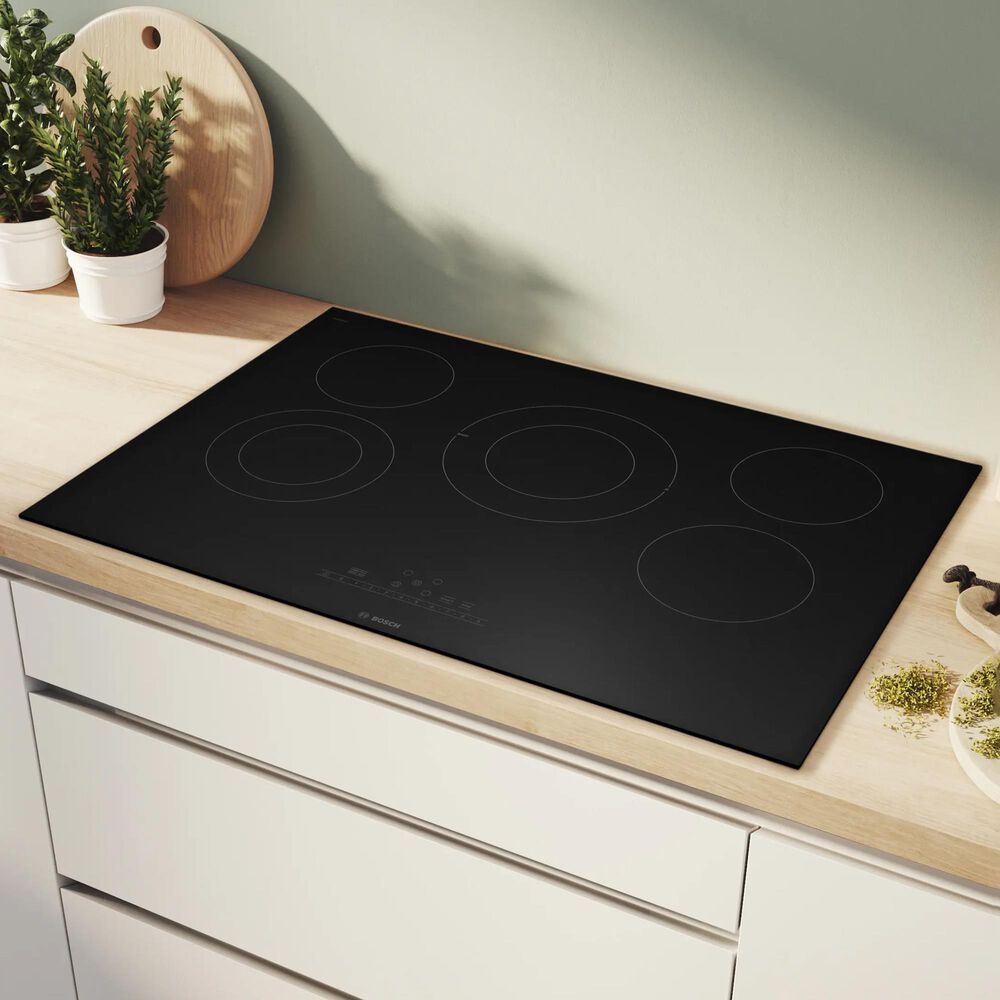 Bosch 800 Series 30" Electric Cooktop without Frame in Black, , large
