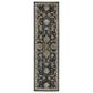 Oriental Weavers Venice Salerno 2"3" x 7"6" Charcoal and Blue Runner, , large