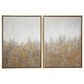 CosmoLiving by Cosmopolitan 40" x 30" Abstract Wall Art in White, Black, Gold and Grey (Set of 2), , large