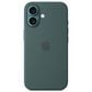 Apple Silicone Case with MagSafe for iPhone 16 in Lake Green, , large