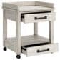 Ashley Carynhurst 3-Piece Office Desk Set in Whitewash, , large
