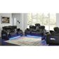 Ashley Boyington Leather Power Recliner in Black, , large