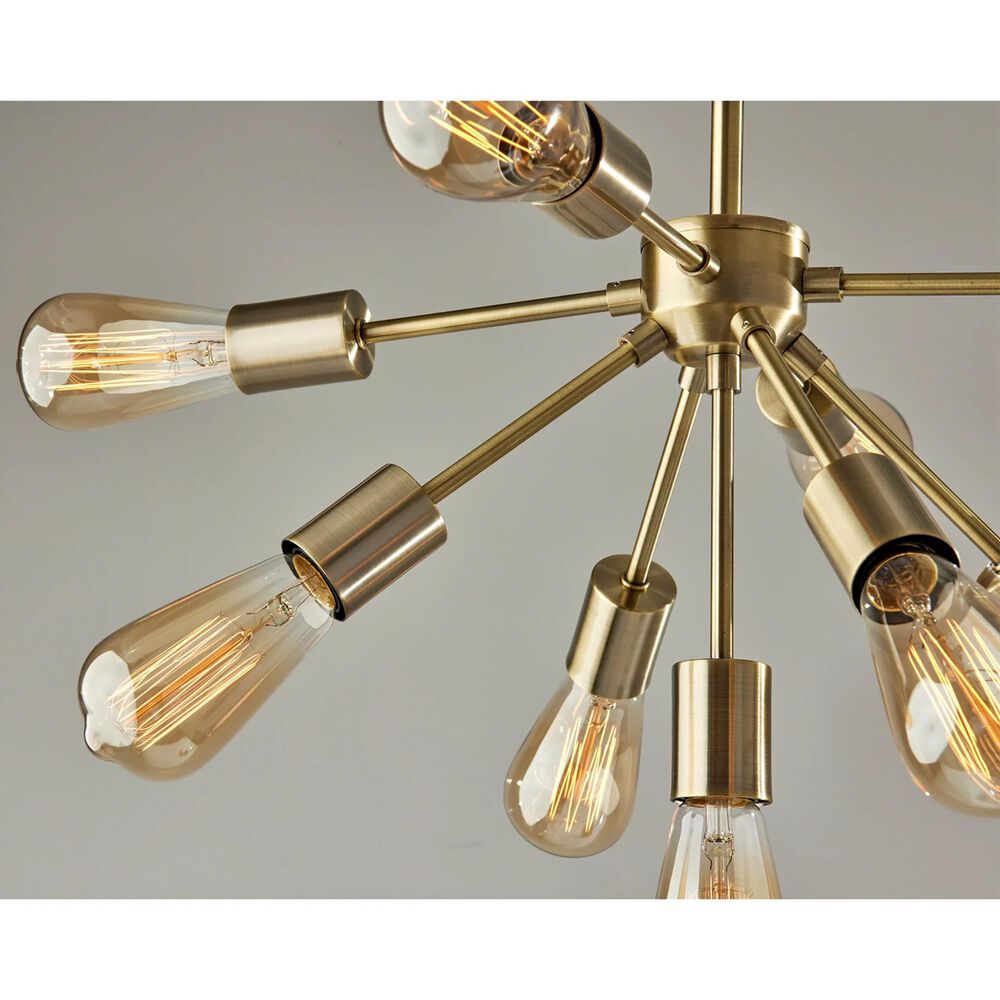 37B Sputnik Arc Lamp in Antique Brass, , large
