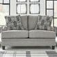 Ashley Davinca Stationary Loveseat in Charcoal, , large