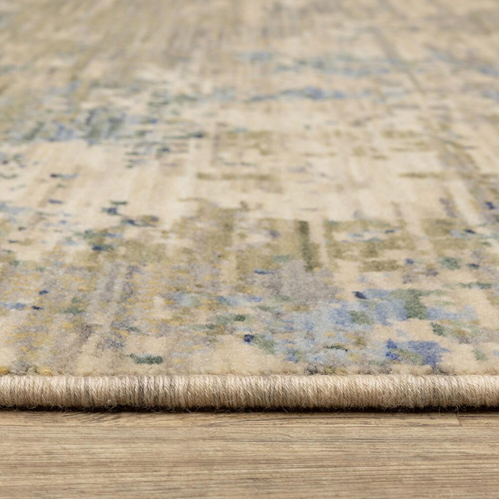 Oriental Weavers Soleri 3&#39;3&quot; x 5&#39; Beige and Blue Area Rug, , large