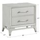 Davis International Solitude Nightstand with USB Ports in White Rub Through Finish, , large