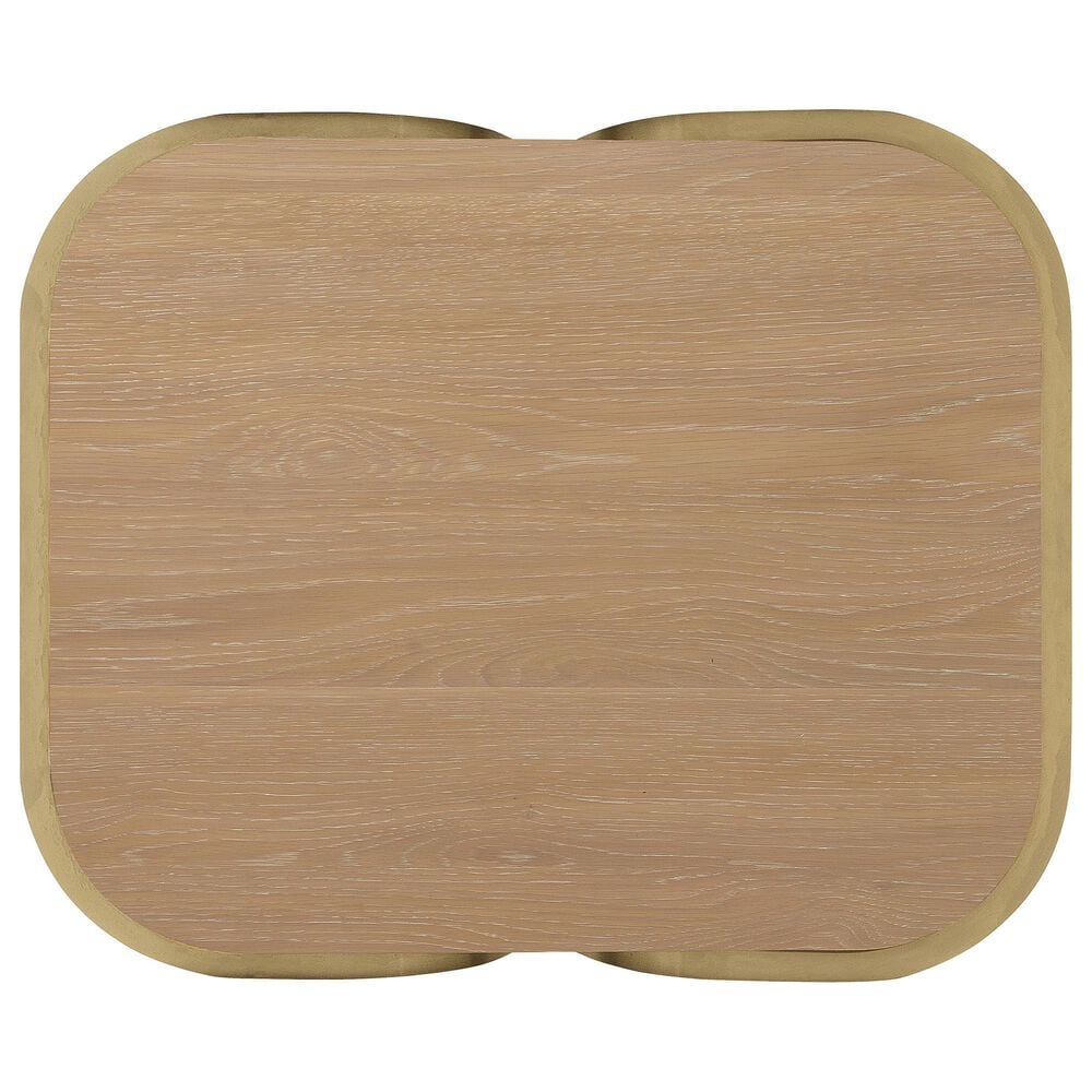 Hooker Furniture Banyon Bay Accent Table in Desert Oak and Brushed Brass, , large