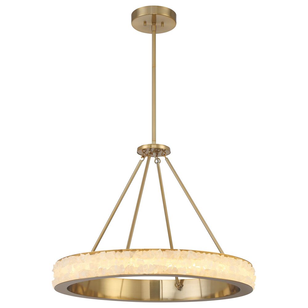 Minka-Lavery Divinely 28.88" Chandelier with Etched Shade in Celeste Brass, , large