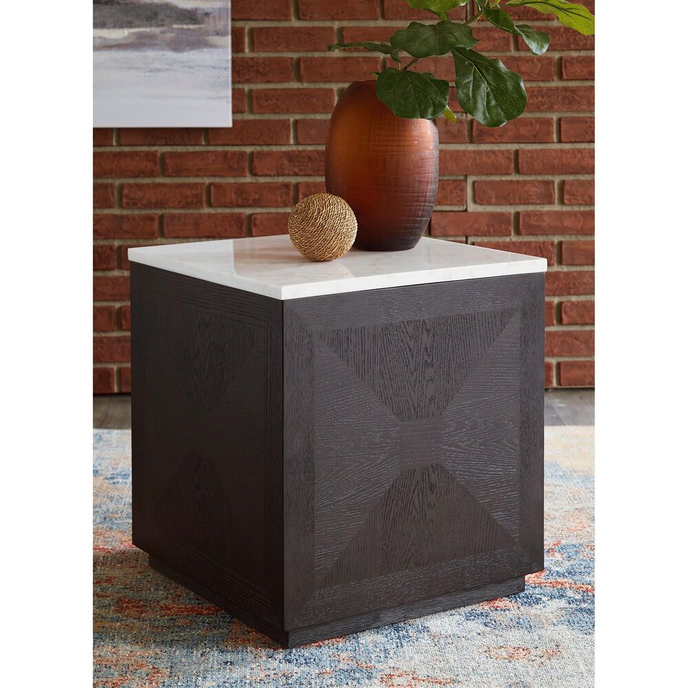 Ashley Henridge Accent Table in Black and White, , large