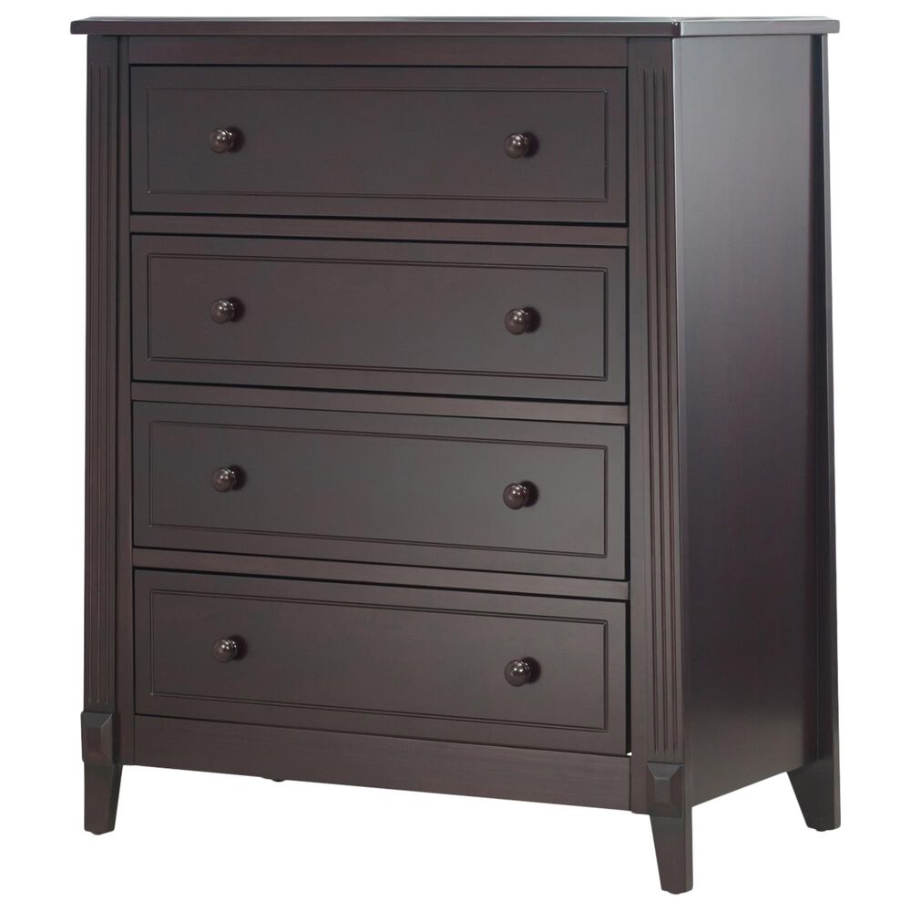 Sorelle Berkley 4-Drawer Chest in Espresso, , large