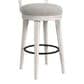 Mayberry Hill Rogen Swivel Bar Stool in Rustic White and Black, , large