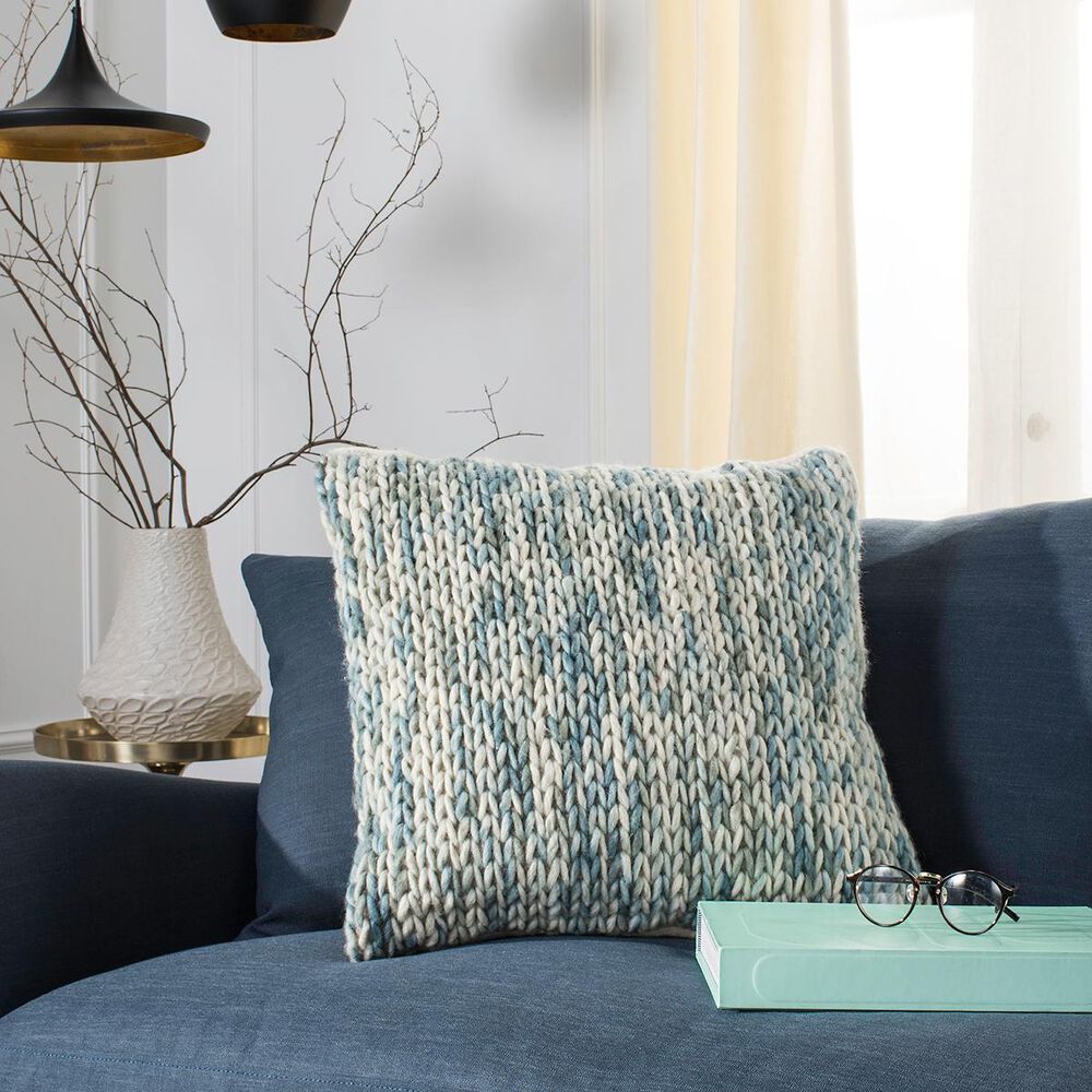 Safavieh All Over Braid Pillow in Artic Blend, , large