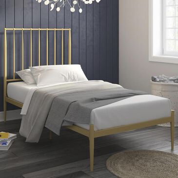 DHP Giulia Twin Slat Bed in Gold, , large