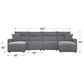Ashley ModMax II 4-Piece Power Reclining Symmetrical Sectional in Salt and Pepper, , large