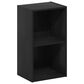 HOMLUX 2-Tier Open Shelf Bookcase in Blackwood, , large