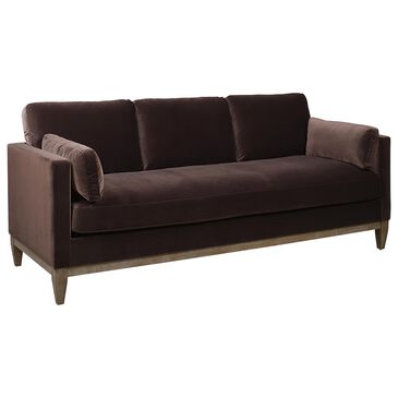 Jennifer Taylor Home Knox Stationary Sofa in Deep Brown Velvet, , large