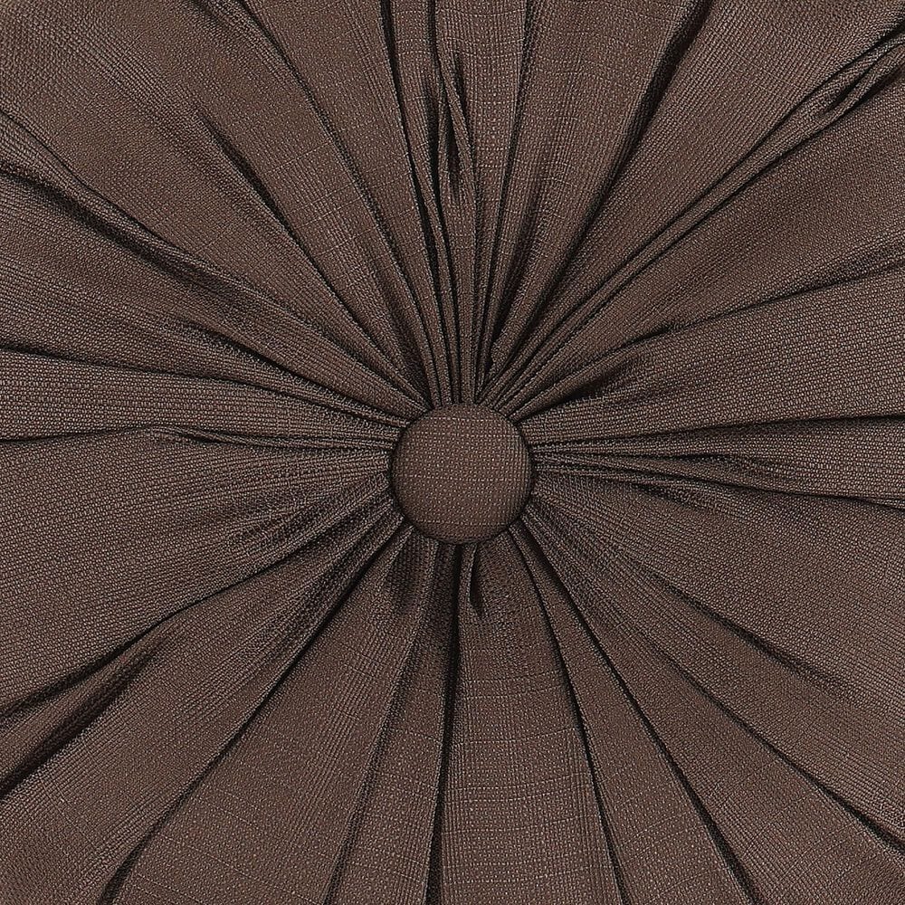 J. Queen New York Maren 15&quot; Round Throw Pillow in Chocolate, , large