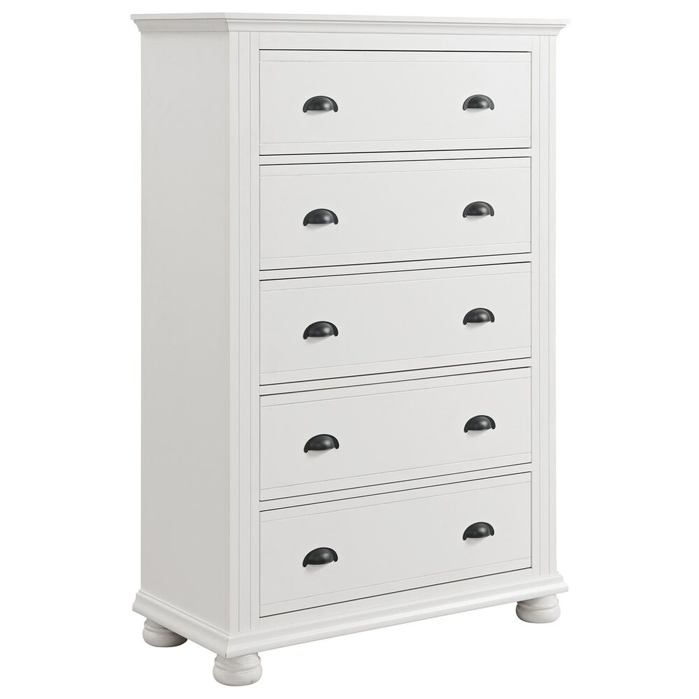Mayberry Hill 5 Piece Full Bed Set in White, , large