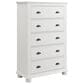 Mayberry Hill 5 Piece Full Bed Set in White, , large