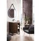 James Martin Vanities Alicante 24" Single Bathroom Vanity in Mid Century Acacia and Matte Black with 5 cm White Glossy Resin Top and Rectangular Sink, , large