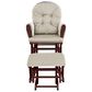 Suite Bebe Memphis Glider and Ottoman with Beige Cushion in Espresso, , large