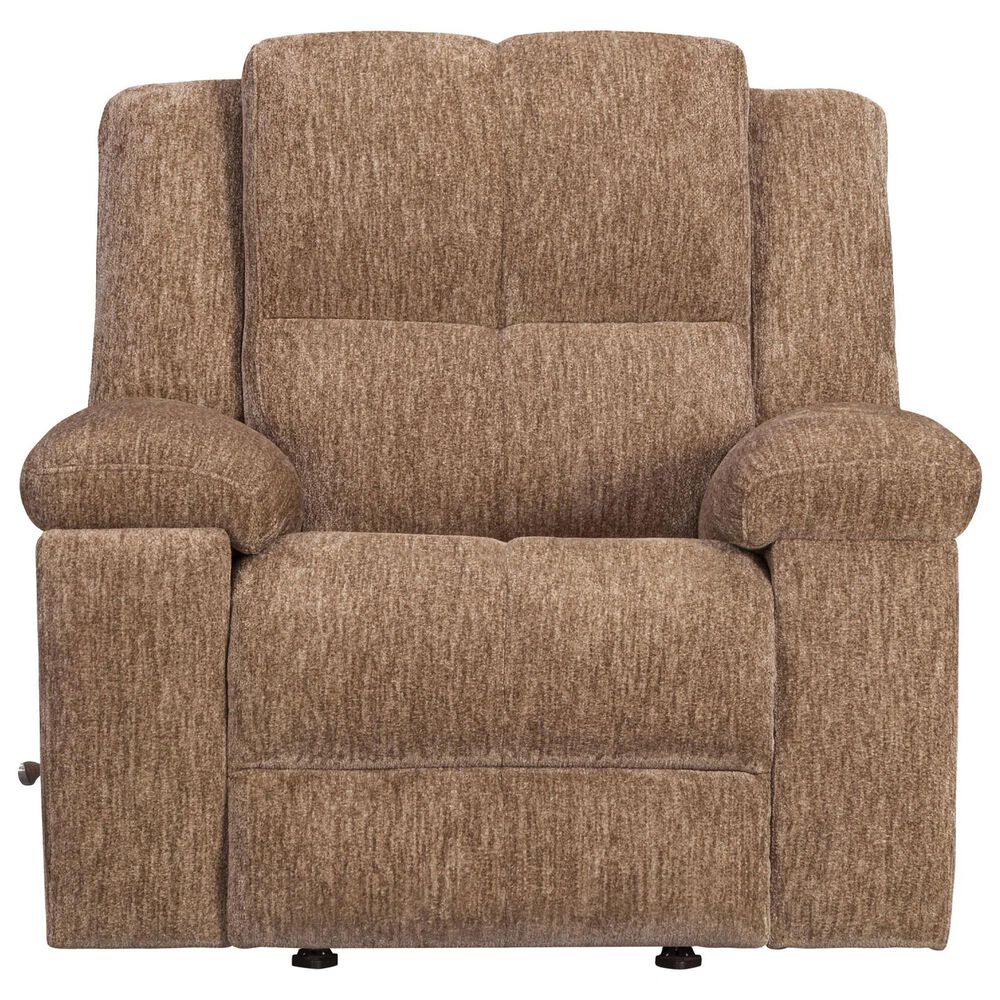 Simeon Collection Bronco Manual Rocker Recliner in Plush Tobacco, , large