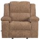 Simeon Collection Bronco Manual Rocker Recliner in Plush Tobacco, , large