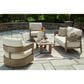 Ashley Serene Bay Patio Cocktail Table in Dark Brown, , large