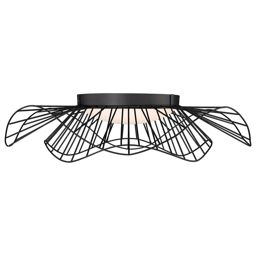 Golden Lighting Elena 24&quot; Flush Mount in Natural Black, , large