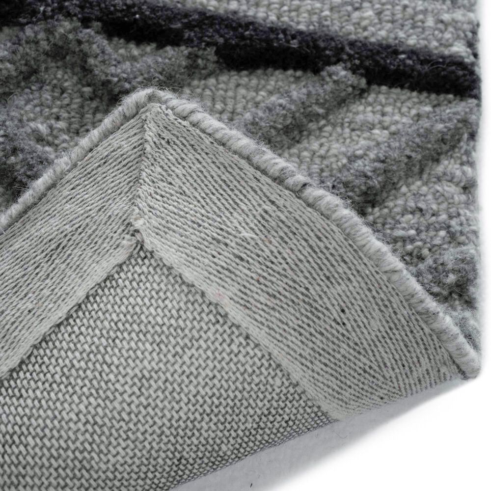 Capel Criss-Cross 9300RS05000800330 5&#39; 0&quot; x 8&#39; 0&quot; Graphite Area Rug, , large