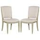 Hooker Furniture Surfrider Carved Back Side Chair with Beige Cushion in Driftwood (Set of 2), , large