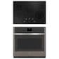 GE Appliances 2-Piece Kitchen Package with Fingerprint Resistant Slate 30" Smart Built-In Single Wall Oven and Black 30" Electric Cooktop, , large