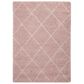 Nourison Brisbane BRI03 8"2" x 10" Blush Area Rug, , large