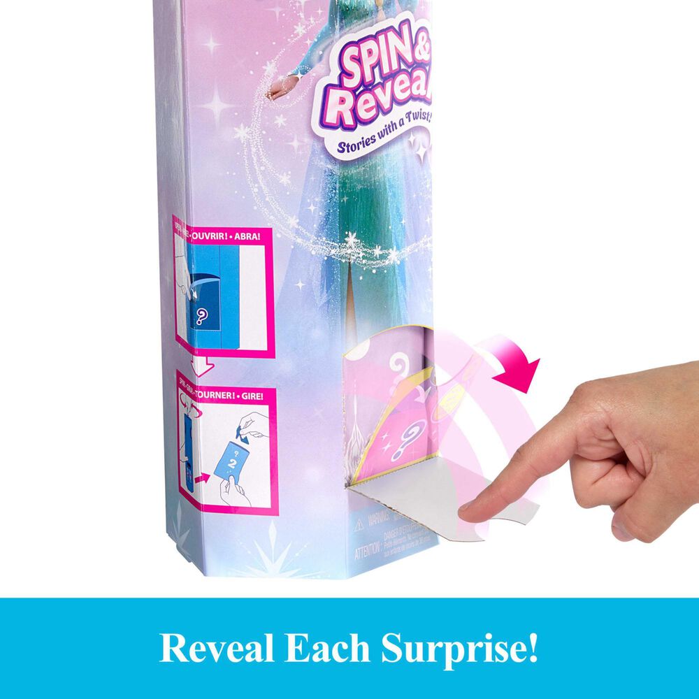 Mattel Frozen Spin and Reveal Elsa Fashion Doll with Accessories in Multicolor, , large
