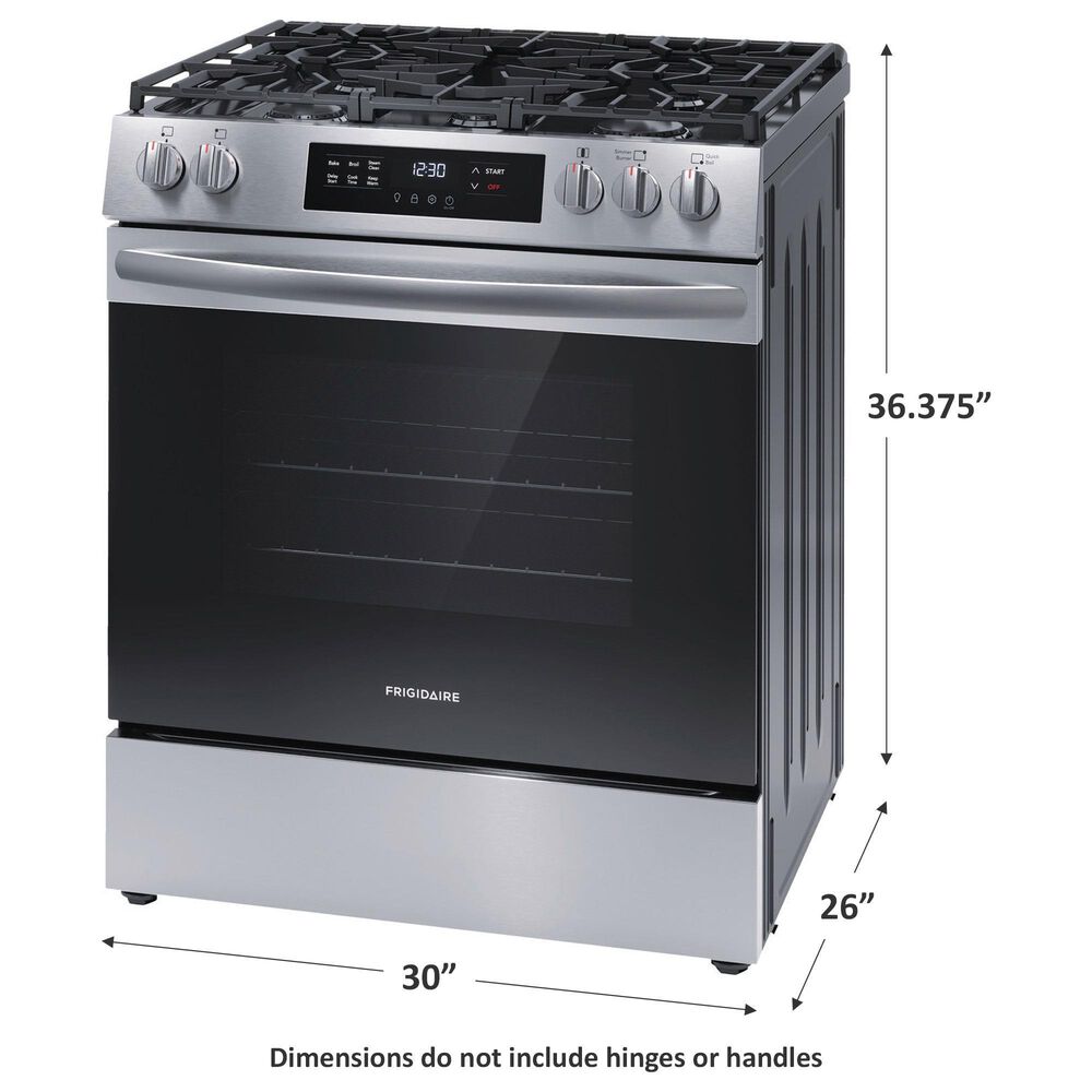 Frigidaire 30&quot; Front Control Gas Range In Stainless Steel, , large