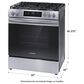 Frigidaire 30" Front Control Gas Range In Stainless Steel, , large