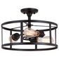Vaxcel Akron 3-Light Semi Flush Mount in Oil Rubbed Bronze, , large