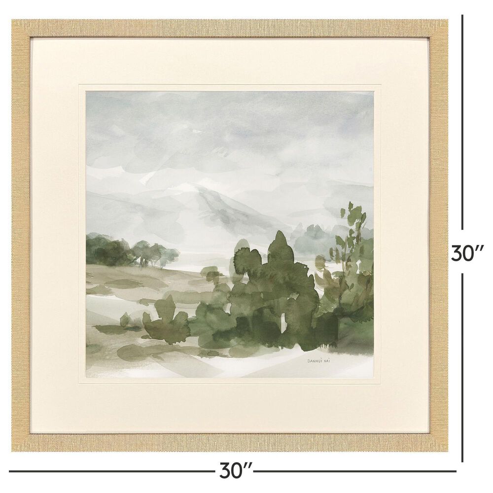 Paragon 30" x 30" Path to the Mountain II Wall Art in Green, , large