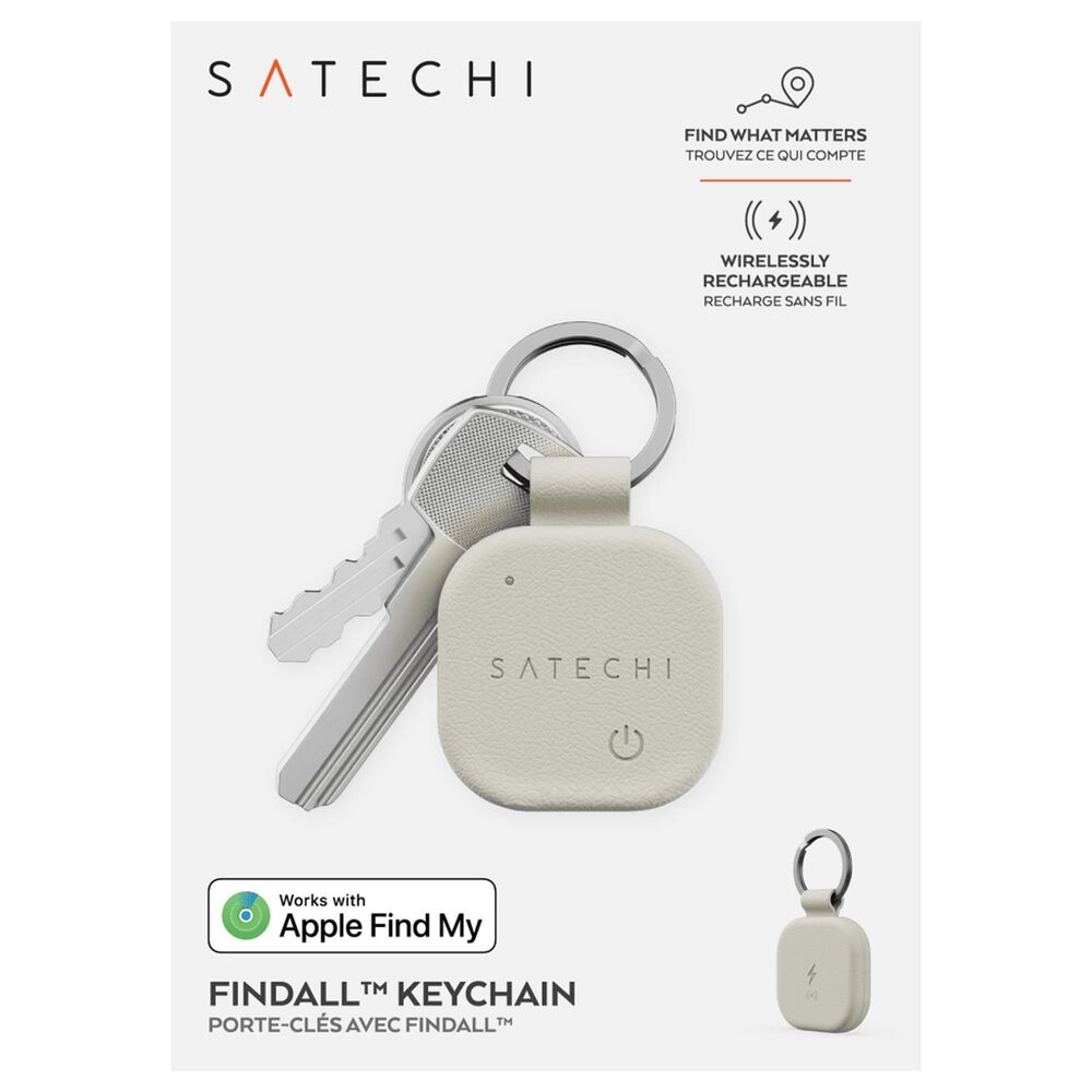 Satechi Vegan-Leather FindAll Keychain in Sand, , large