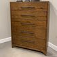 Riverside Furniture Calhoun 5-Drawer Chest in Whiskey Oak, , large